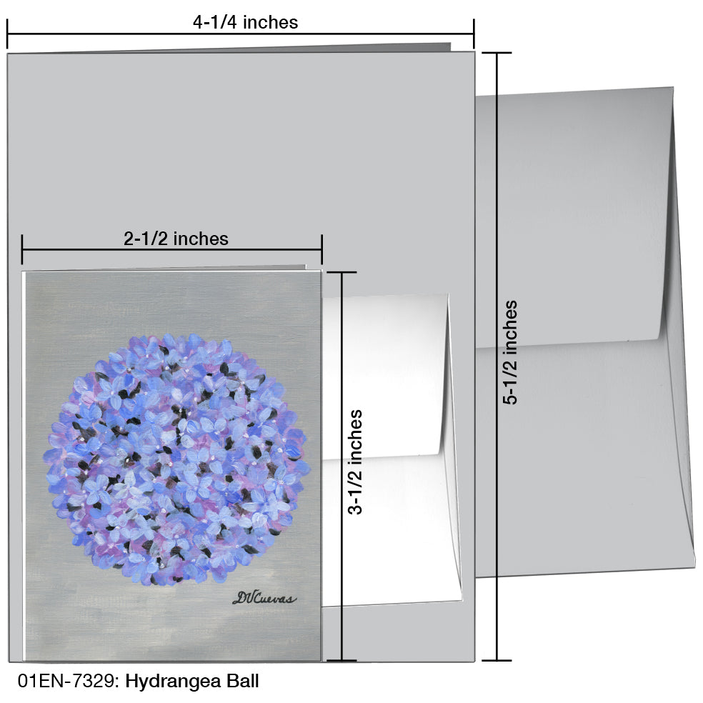 Hydrangea Ball, Greeting Card (7329)