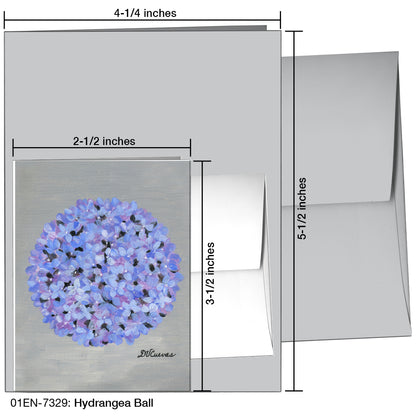 Hydrangea Ball, Greeting Card (7329)