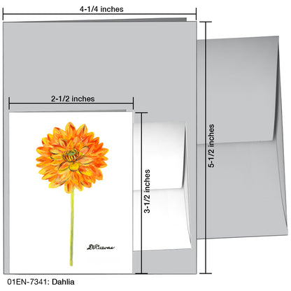 Dahlia, Greeting Card (7341)