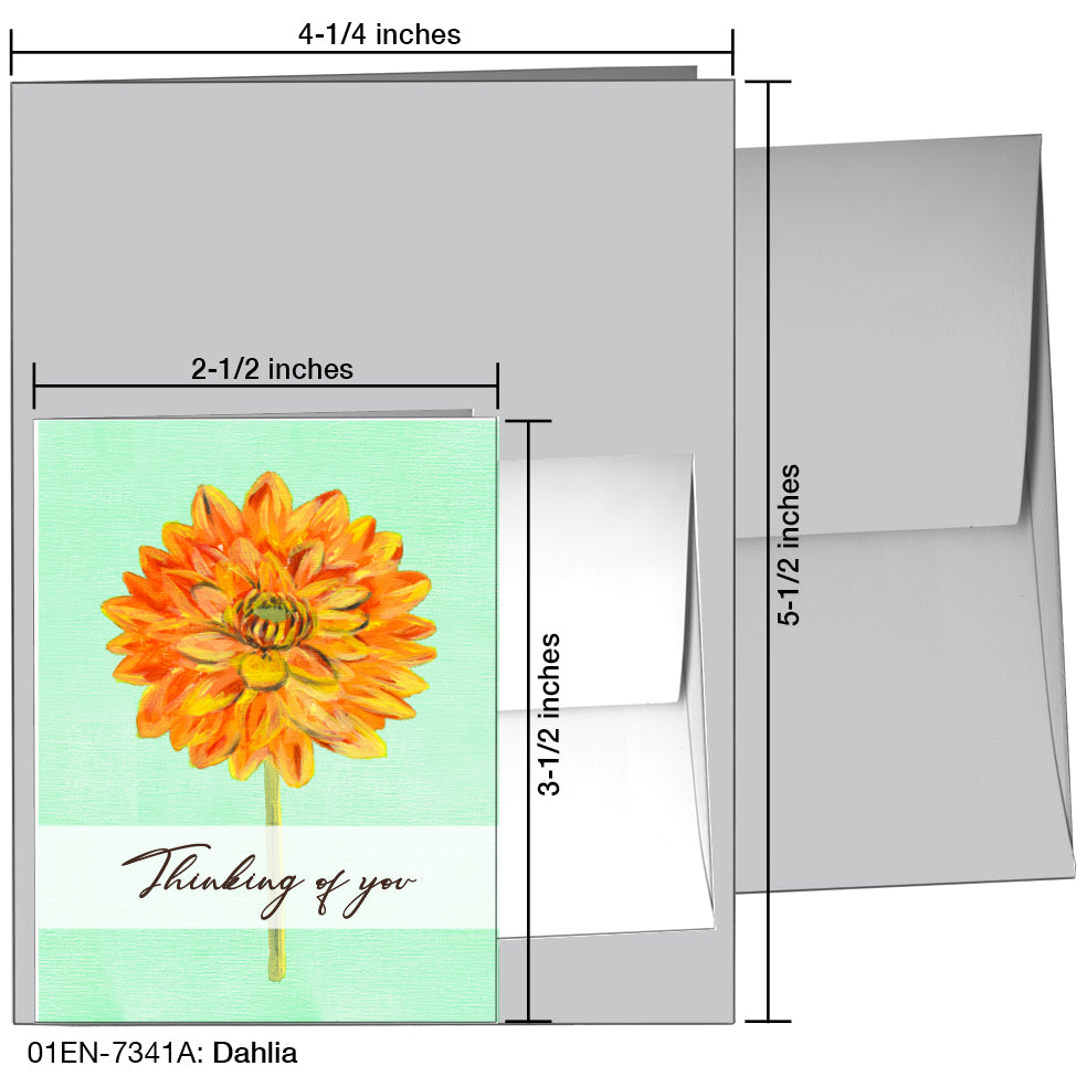 Dahlia, Greeting Card (7341A)