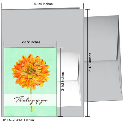 Dahlia, Greeting Card (7341A)