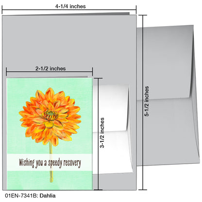 Dahlia, Greeting Card (7341B)