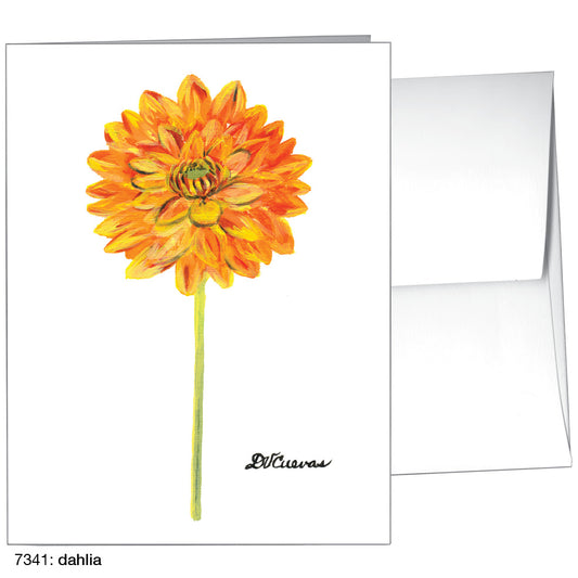 Dahlia, Greeting Card (7341)