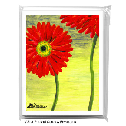 Gerber Bright Red, Greeting Card (7346B)