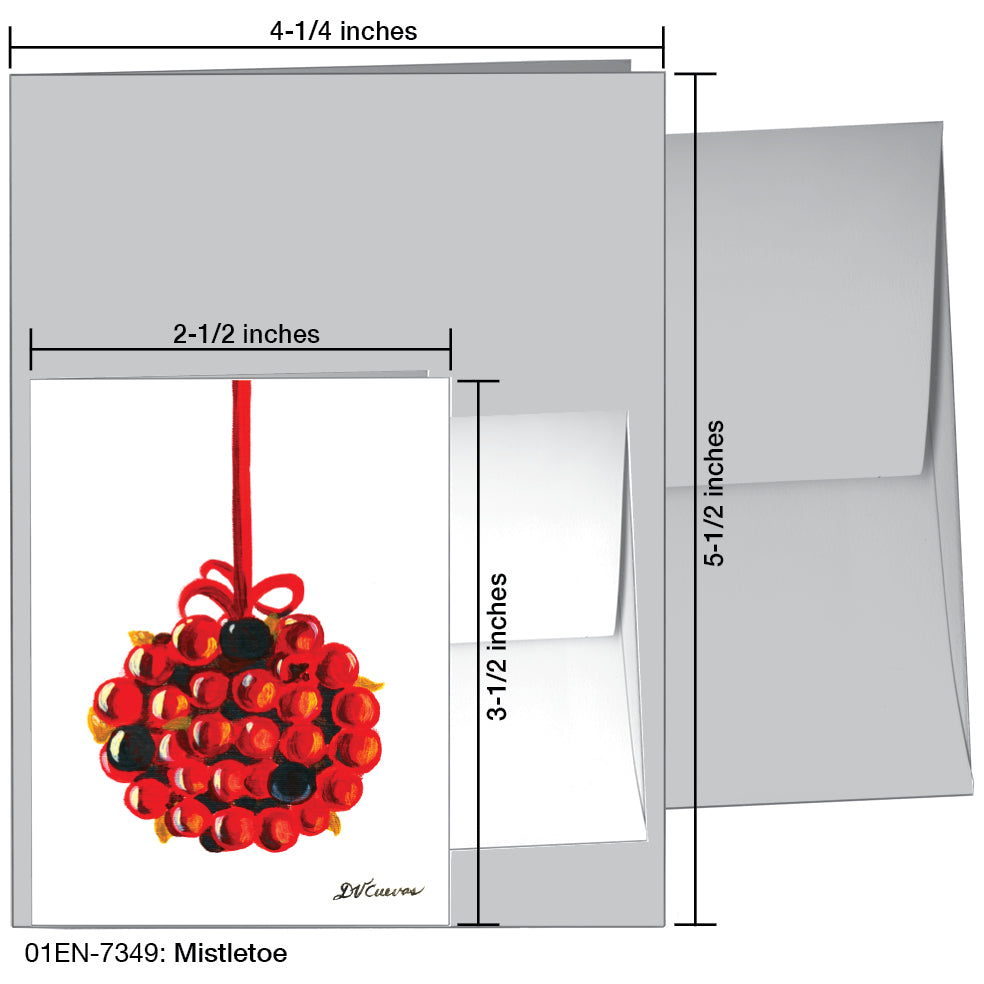 Mistletoe, Greeting Card (7349)