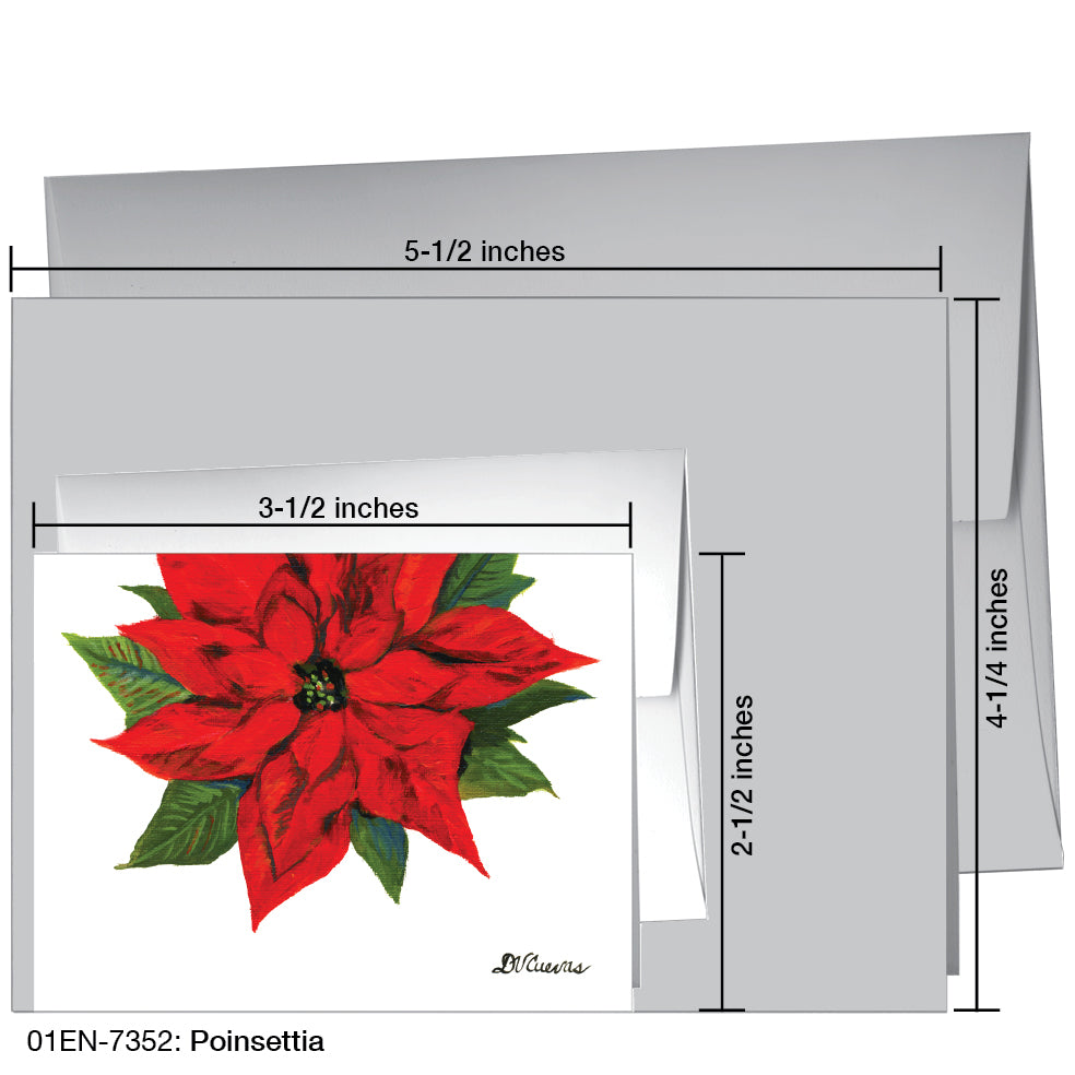 Poinsettia, Greeting Card (7352)