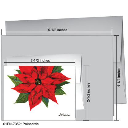 Poinsettia, Greeting Card (7352)