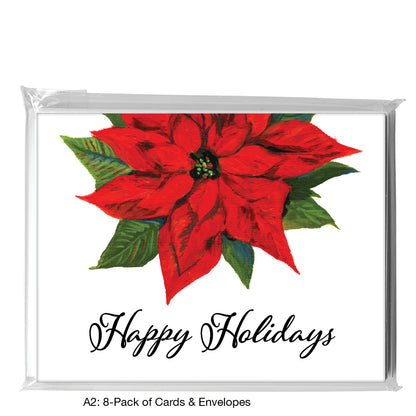 Poinsettia, Greeting Card (7352B)