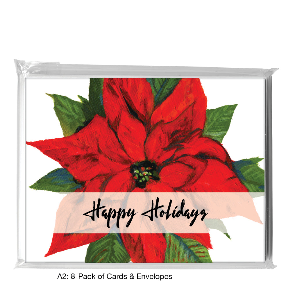 Poinsettia, Greeting Card (7352F)