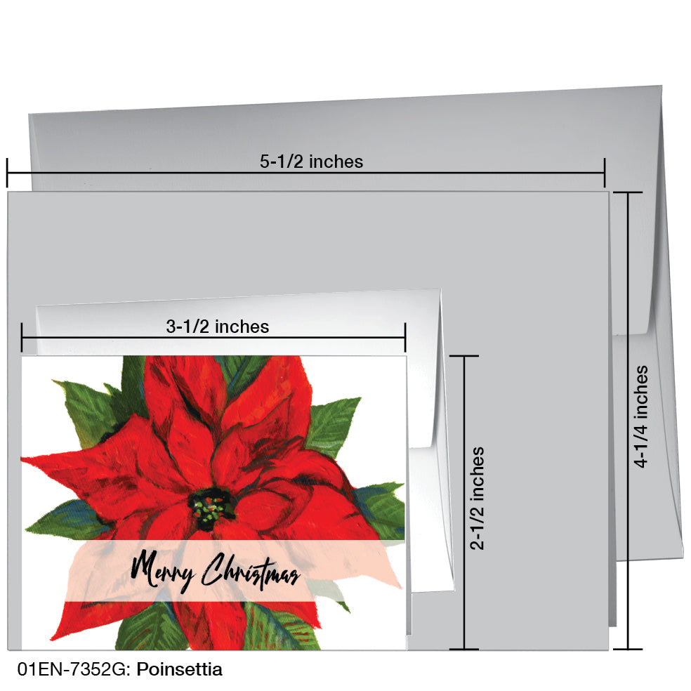 Poinsettia, Greeting Card (7352G)