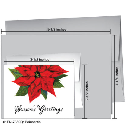 Poinsettia, Greeting Card (7352Q)