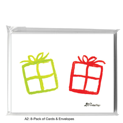 Red & Green Gifts, Greeting Card (7354)