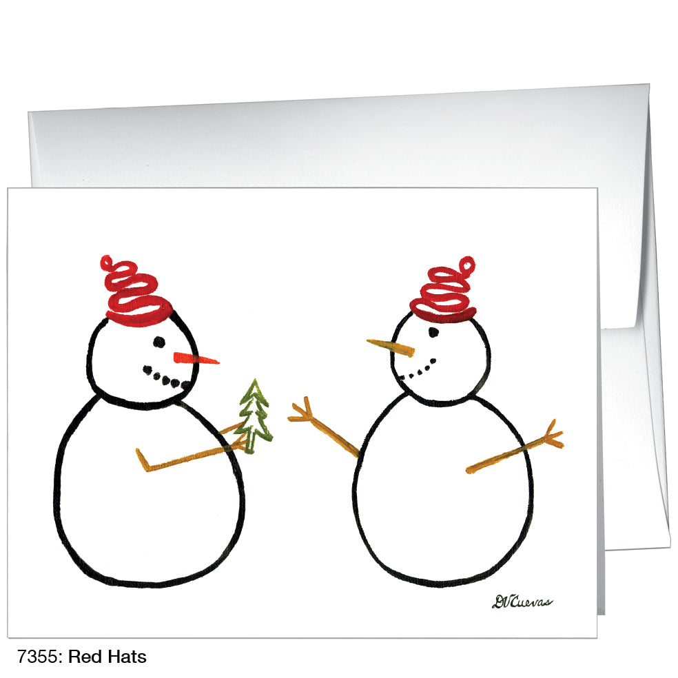 Red Hats, Greeting Card (7355)