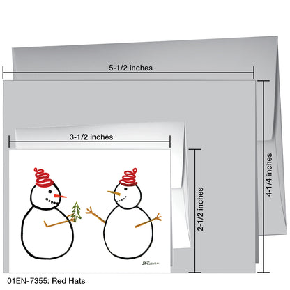 Red Hats, Greeting Card (7355)