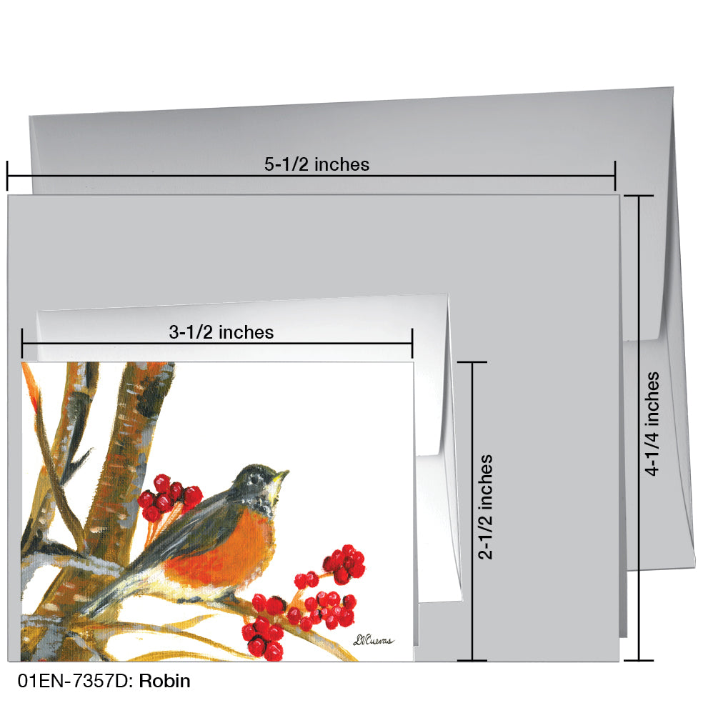 Robin, Greeting Card (7357D)