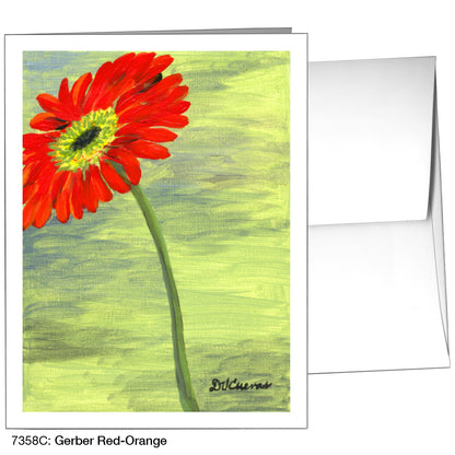 Gerber Red-Orange, Greeting Card (7358C)