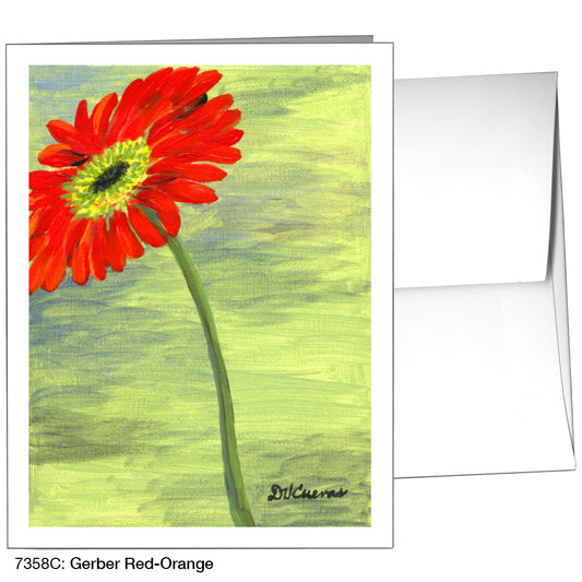 Gerber Red-Orange, Greeting Card (7358C)