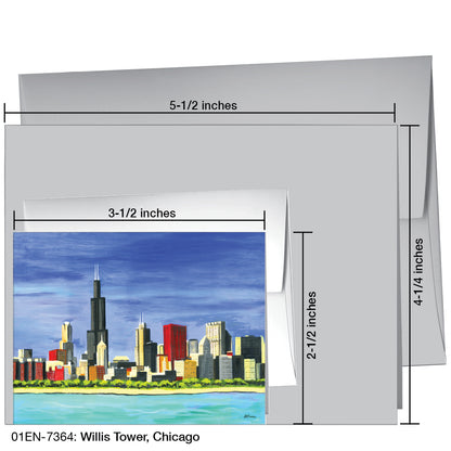 Willis Tower, Chicago, Greeting Card (7364)