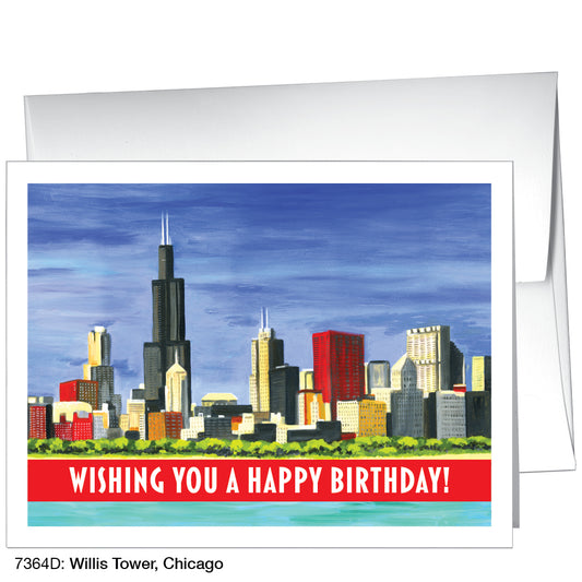 Willis Tower, Chicago, Greeting Card (7364D)