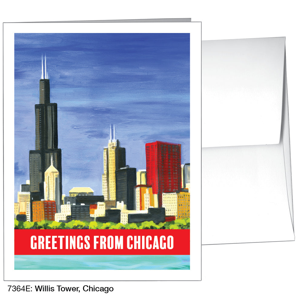 Willis Tower, Chicago, Greeting Card (7364E)