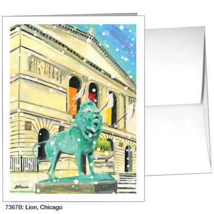 Lion, Chicago, Greeting Card (7367B)