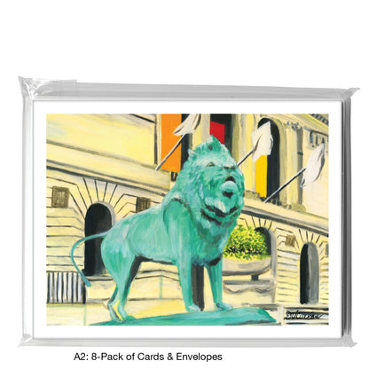 Lion, Chicago, Greeting Card (7367D)