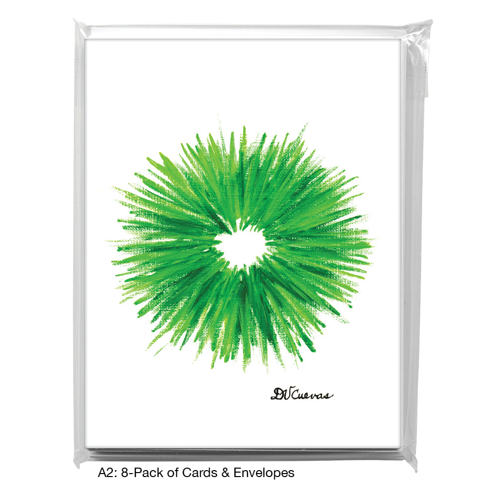 Shades Of Green, Greeting Card (7369)