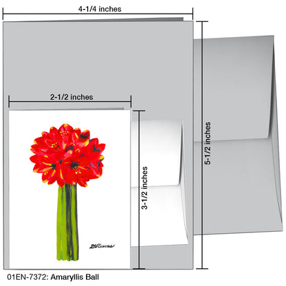 Amaryllis Ball, Greeting Card (7372)