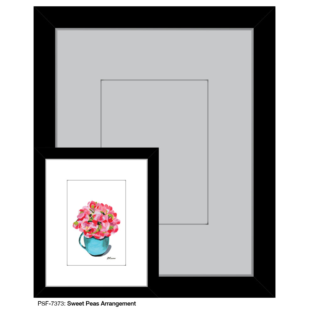 Sweet Peas Arrangement, Print (#7373)