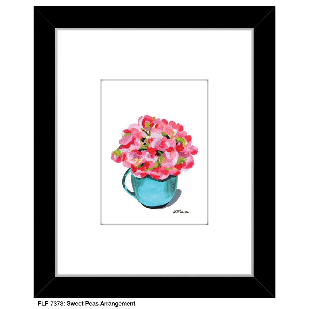 Sweet Peas Arrangement, Print (#7373)