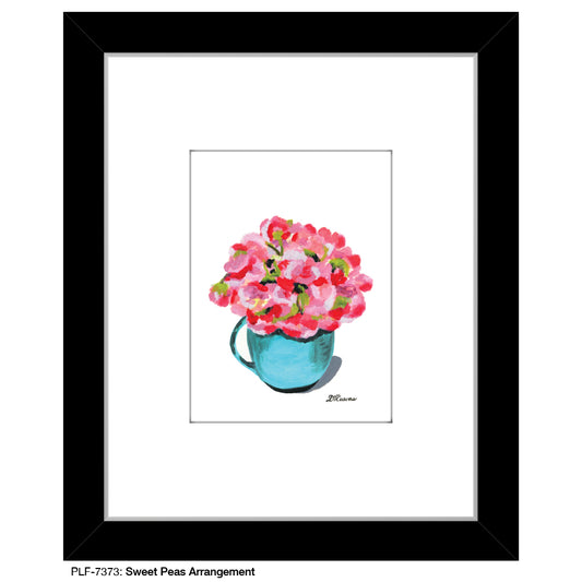 Sweet Peas Arrangement, Print (#7373)