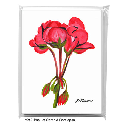 Geranium, Greeting Card (7375)