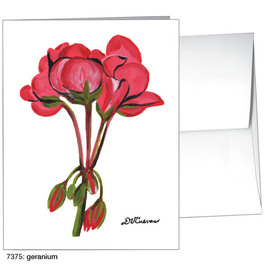 Geranium, Greeting Card (7375)