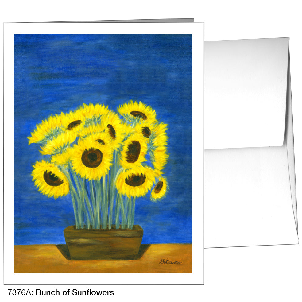 Bunch Of Sunflowers, Greeting Card (7376A)