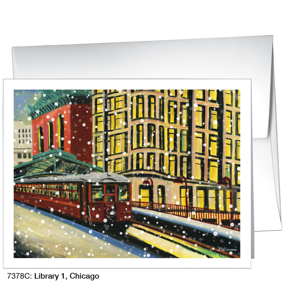 Library 1, Chicago, Greeting Card (7378C)