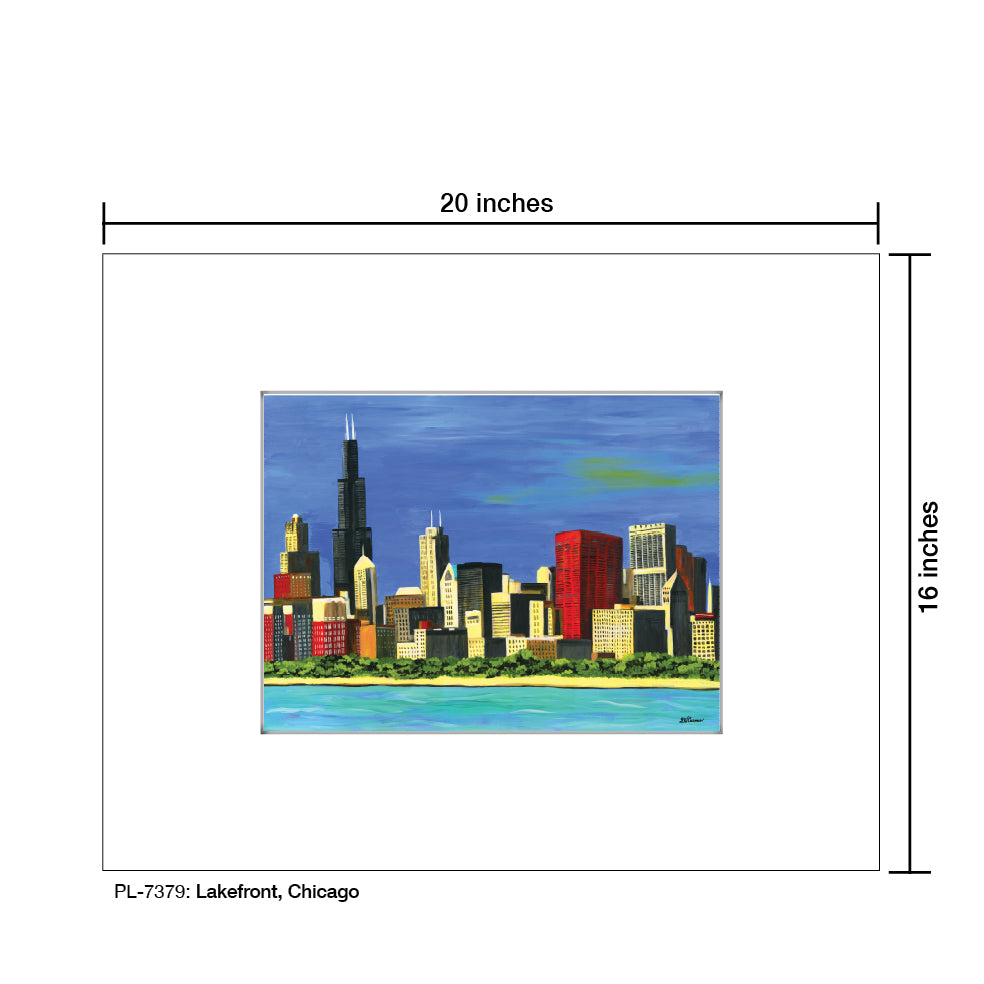 Lakefront, Chicago, Print (#7379)