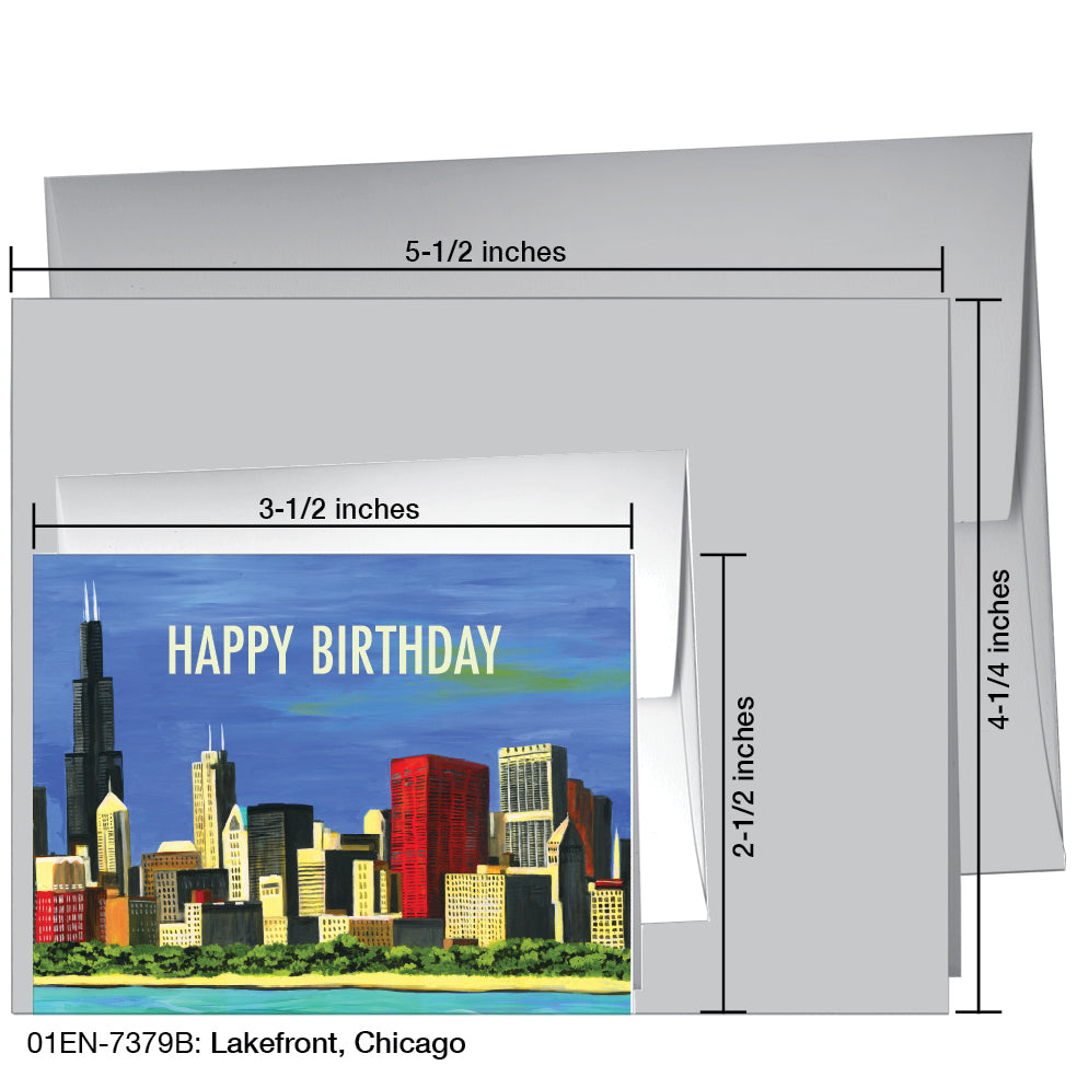 Lakefront, Chicago, Greeting Card (7379B)