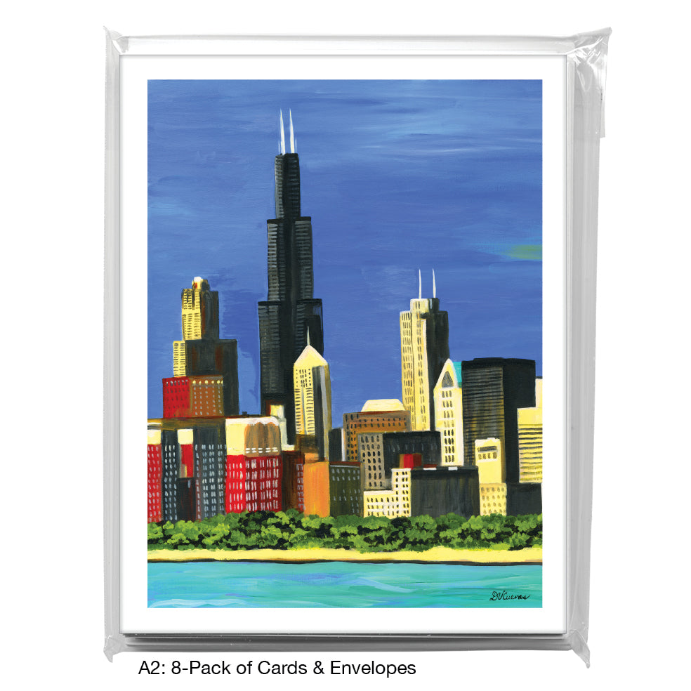 Lakefront, Chicago, Greeting Card (7379J)