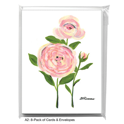 Old Garden Rose 2, Greeting Card (7381)