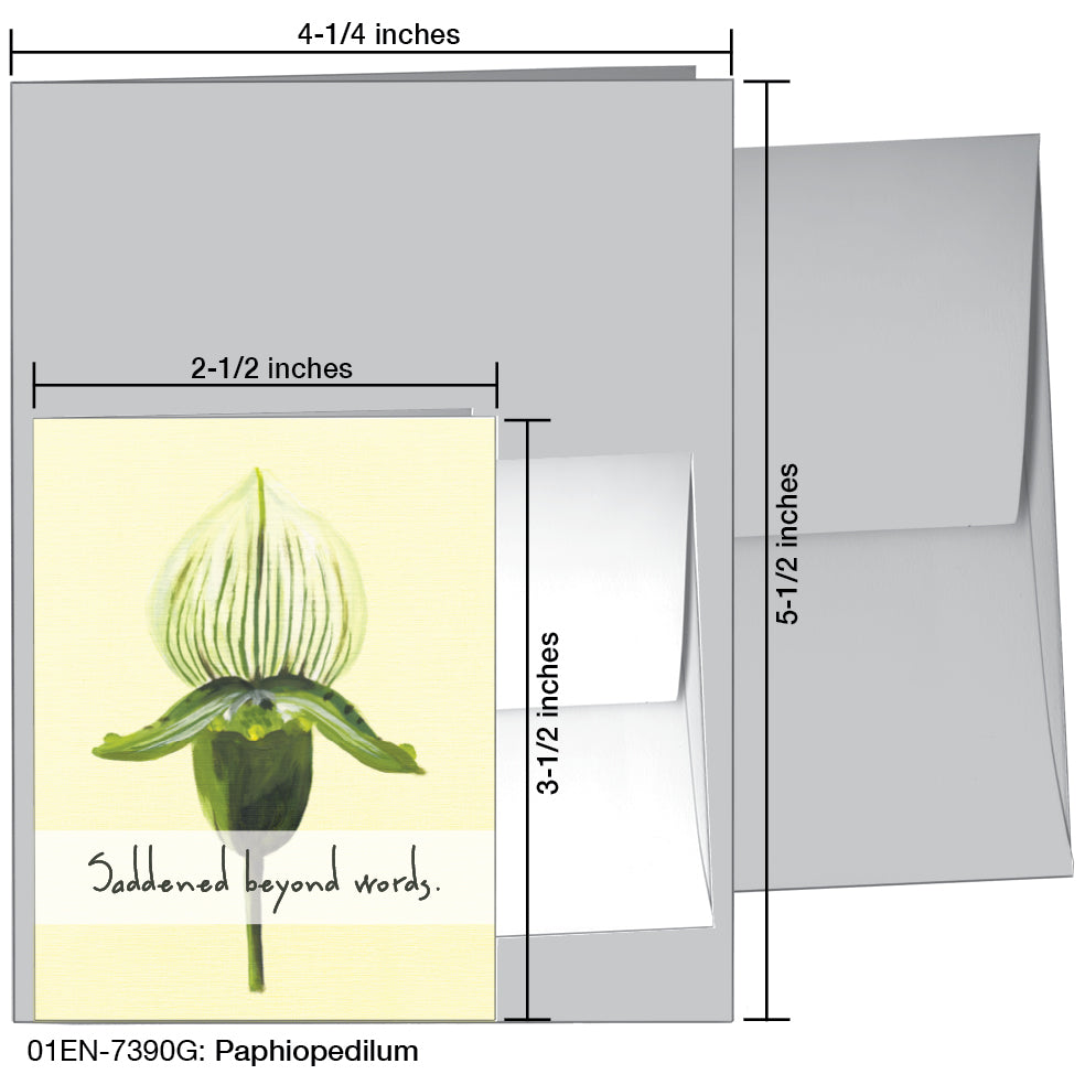 Paphiopedilum, Greeting Card (7390G)