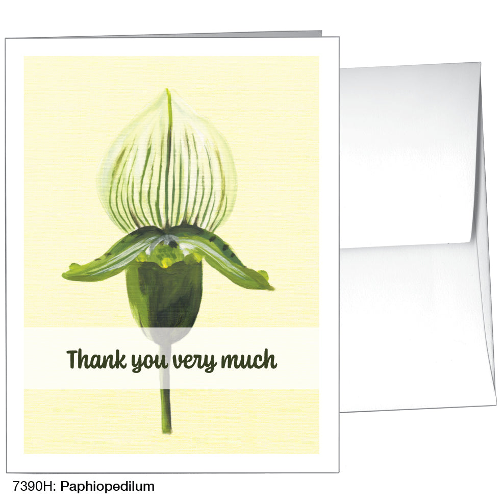 Paphiopedilum, Greeting Card (7390H)