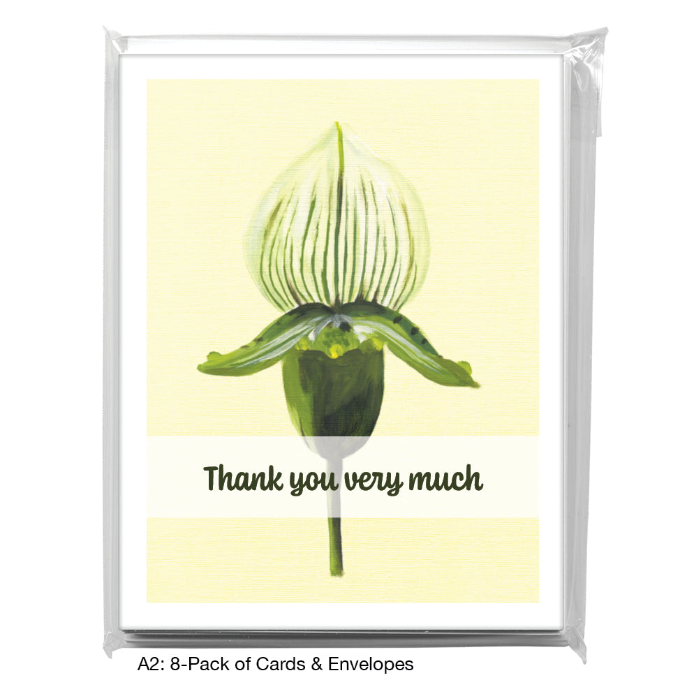 Paphiopedilum, Greeting Card (7390H)