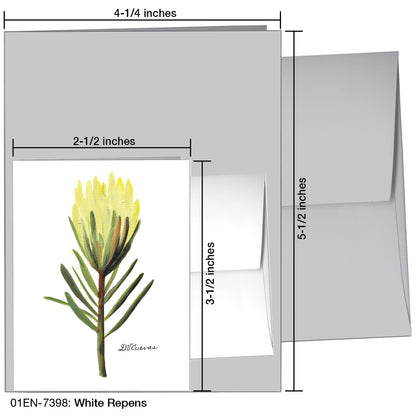 White Repens, Greeting Card (7398)