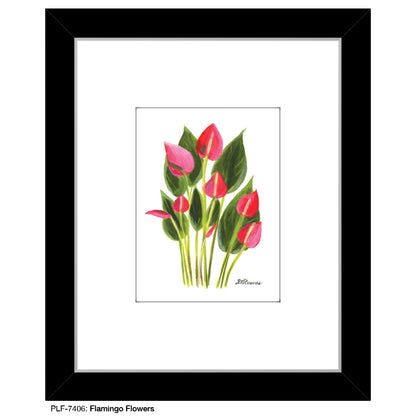 Flamingo Flowers, Print (#7406)