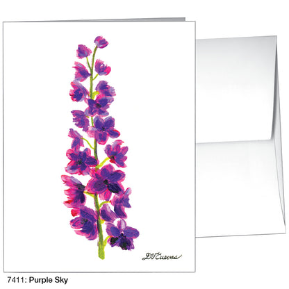 Purple Sky, Greeting Card (7411)