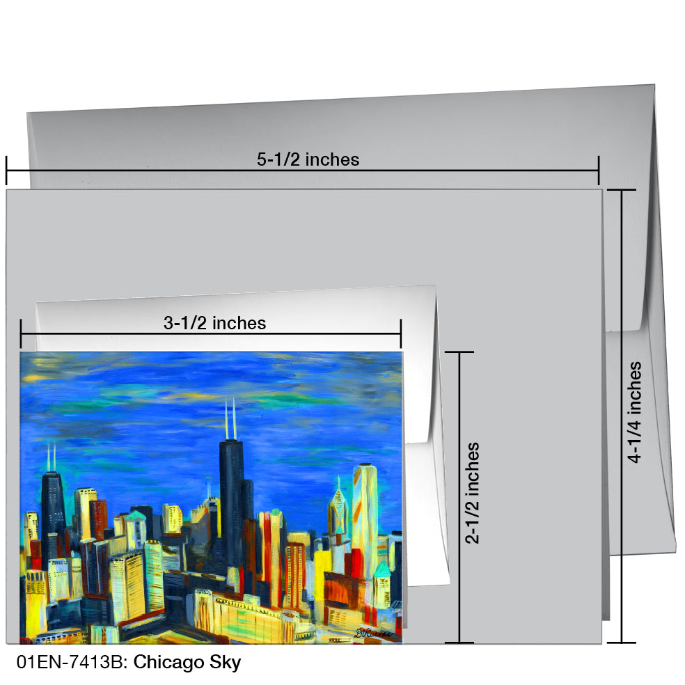 Chicago Sky, Greeting Card (7413B)