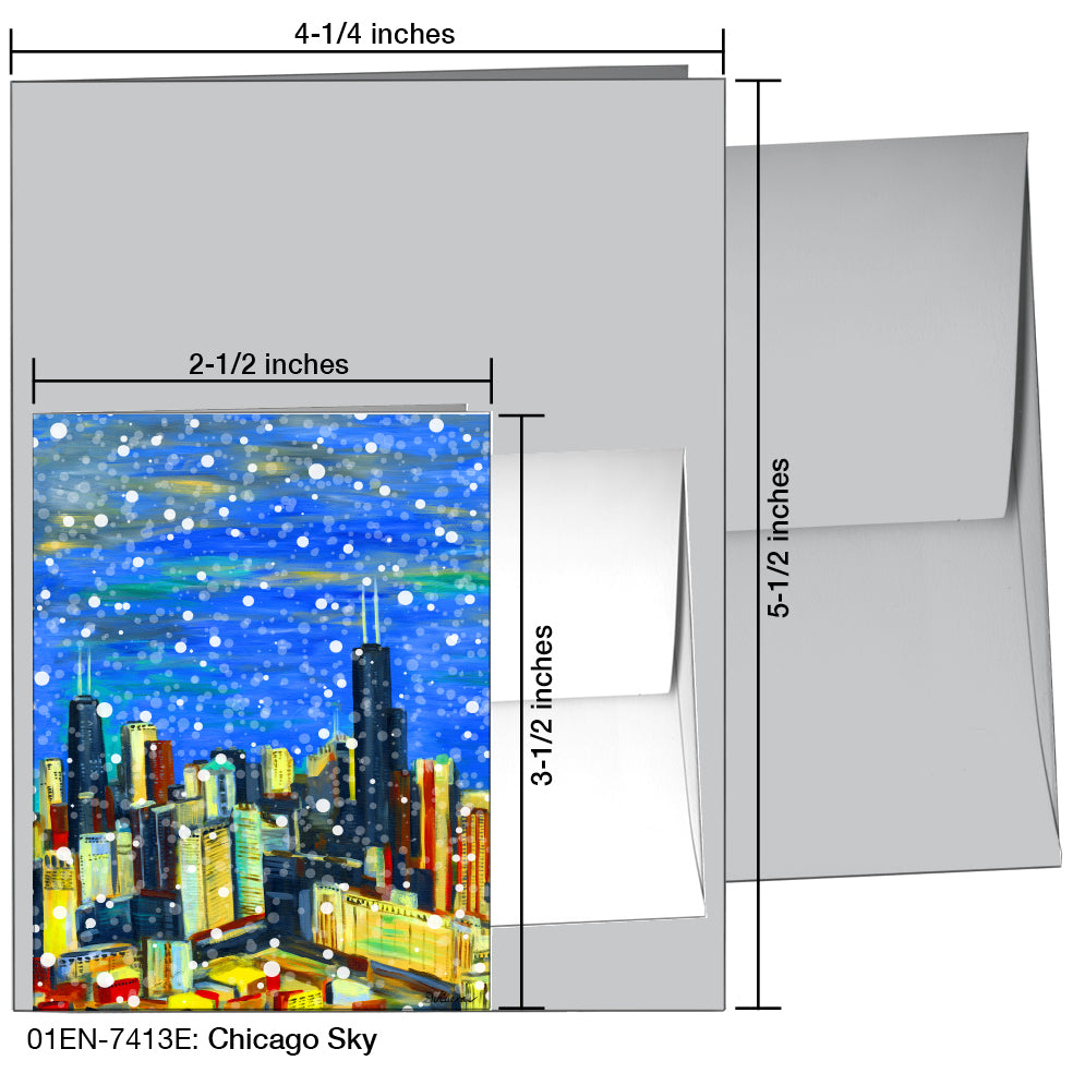 Chicago Sky, Greeting Card (7413E)