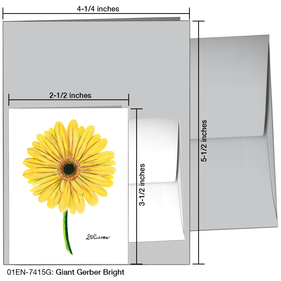 Giant Gerber Bright, Greeting Card (7415G)