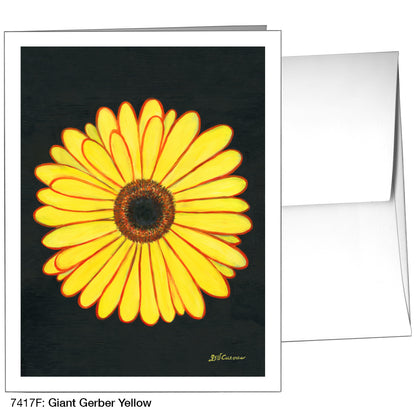 Giant Gerber Yellow, Greeting Card (7417F)