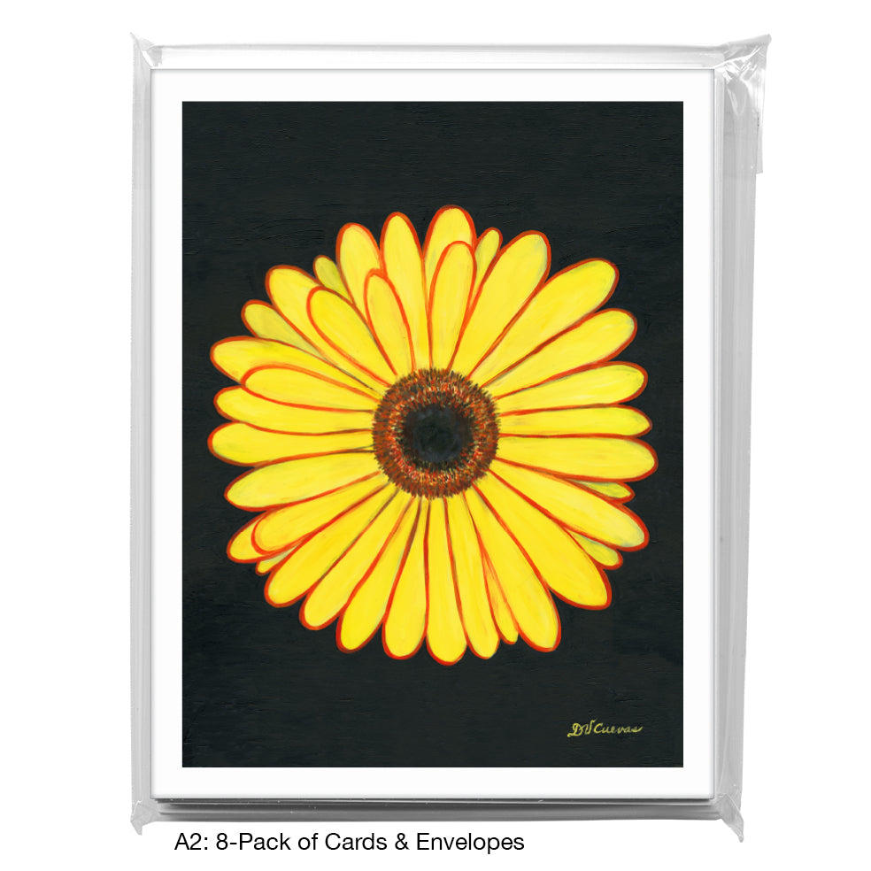 Giant Gerber Yellow, Greeting Card (7417F)